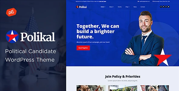 Polikal – Political Candidate & Party WordPress Theme